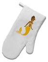 Mermaid Design - Yellow White Printed Fabric Oven Mitt-Oven Mitt-TooLoud-White-Davson Sales