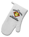 Personal Trainer - Superpower White Printed Fabric Oven Mitt-Oven Mitt-TooLoud-White-Davson Sales