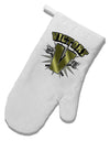 TooLoud Victory V White Printed Fabric Oven Mitt-Oven Mitt-TooLoud-White-Davson Sales