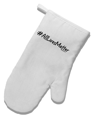 Hashtag AllLivesMatter White Printed Fabric Oven Mitt-Oven Mitt-TooLoud-White-Davson Sales