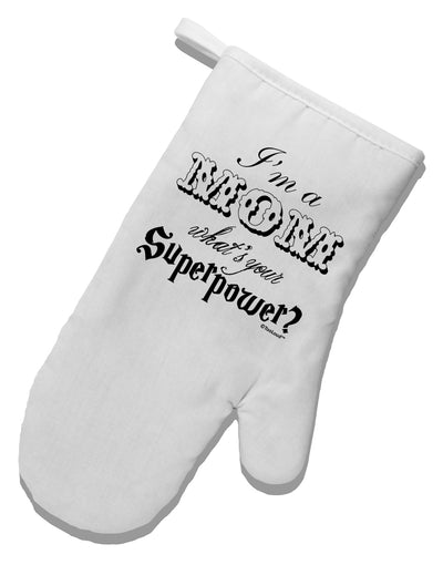 I'm a Mom - What's Your Superpower White Printed Fabric Oven Mitt by TooLoud-Oven Mitt-TooLoud-White-Davson Sales