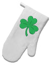 Shamrock Vector Design White Printed Fabric Oven Mitt by TooLoud-Oven Mitt-TooLoud-White-Davson Sales