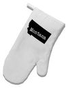 Montana - United States Shape White Printed Fabric Oven Mitt by TooLoud-Oven Mitt-TooLoud-White-Davson Sales