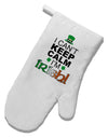 I Can't Keep Calm I'm Irish White Printed Fabric Oven Mitt-Oven Mitt-TooLoud-White-Davson Sales