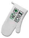 Eat Sleep Drink Green Beer Repeat White Printed Fabric Oven Mitt-Oven Mitt-TooLoud-White-Davson Sales