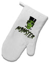TooLoud Momster Frankenstein White Printed Fabric Oven Mitt-OvenMitts-TooLoud-Davson Sales