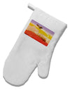 Planet Mars Watercolor White Printed Fabric Oven Mitt-Oven Mitt-TooLoud-White-Davson Sales