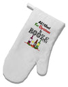 All I Want Is Booze White Printed Fabric Oven Mitt-Oven Mitt-TooLoud-White-Davson Sales