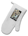 Pomeranian Step Out White Printed Fabric Oven Mitt by TooLoud-Oven Mitt-TooLoud-White-Davson Sales