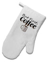 But First Coffee White Printed Fabric Oven Mitt-Oven Mitt-TooLoud-White-Davson Sales