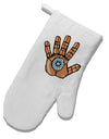 TooLoud Cardano Hero Hand White Printed Fabric Oven Mitt-OvenMitts-TooLoud-Davson Sales