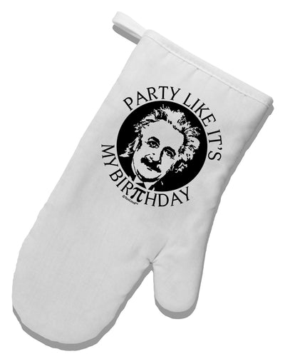 Pi Day - Birthday Design White Printed Fabric Oven Mitt by TooLoud-Oven Mitt-TooLoud-White-Davson Sales