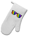 Pride Rainbow Lenses White Printed Fabric Oven Mitt by TooLoud-Oven Mitt-TooLoud-White-Davson Sales