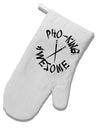 TooLoud PHO KING AWESOME, Funny Vietnamese Soup Vietnam Foodie White Printed Fabric Oven Mitt-OvenMitts-TooLoud-Davson Sales