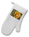 Bee Cactus White Printed Fabric Oven Mitt-Oven Mitt-TooLoud-White-Davson Sales