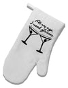 At My Age I Need Glasses - Martini White Printed Fabric Oven Mitt by TooLoud-Oven Mitt-TooLoud-White-Davson Sales