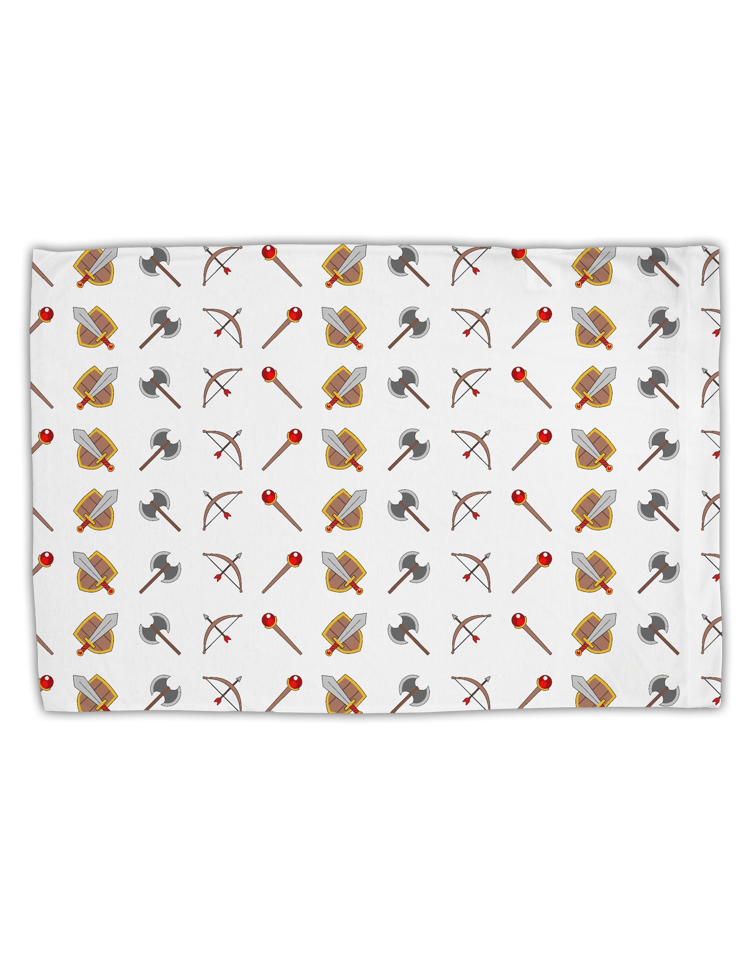 Fantasy Weapons Standard Size Polyester Pillow Case by TooLoud-Pillow Case-TooLoud-White-Davson Sales