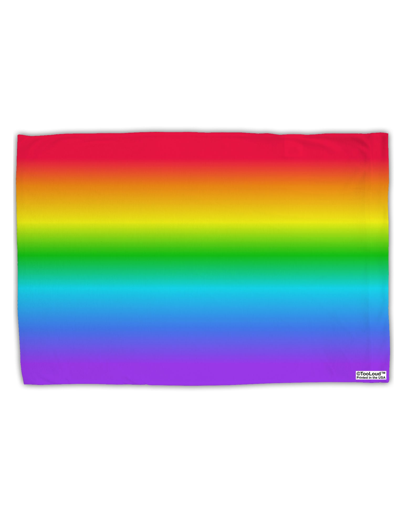 Horizontal Rainbow Gradient Standard Size Polyester Pillow Case All Over Print by TooLoud-Pillow Case-TooLoud-White-Davson Sales