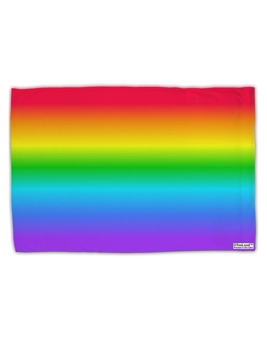 Horizontal Rainbow Gradient Standard Size Polyester Pillow Case All Over Print by TooLoud-Pillow Case-TooLoud-White-Davson Sales