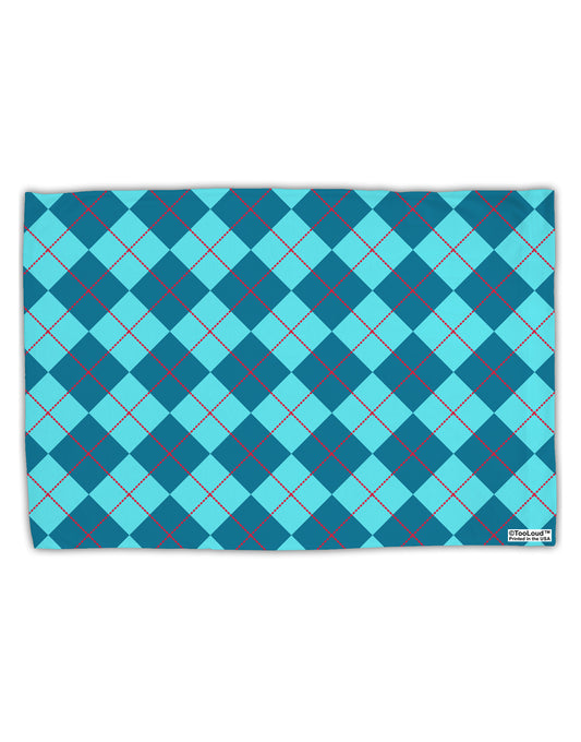 Blue Argyle AOP Standard Size Polyester Pillow Case All Over Print by TooLoud-Pillow Case-TooLoud-White-Davson Sales