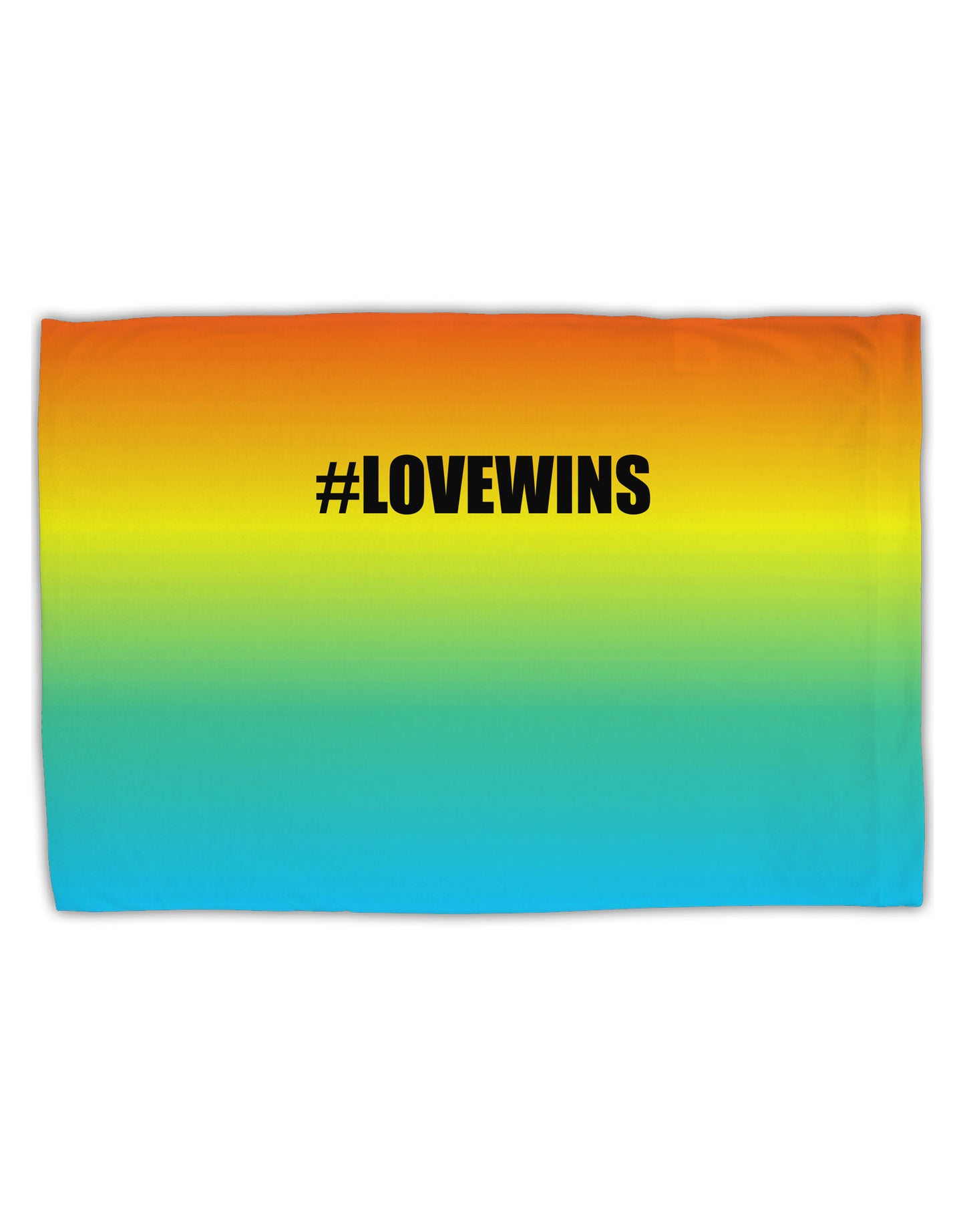 Rainbow Print - Hashtag Love Wins Standard Size Polyester Pillow Case All Over Print-Pillow Case-TooLoud-White-Davson Sales