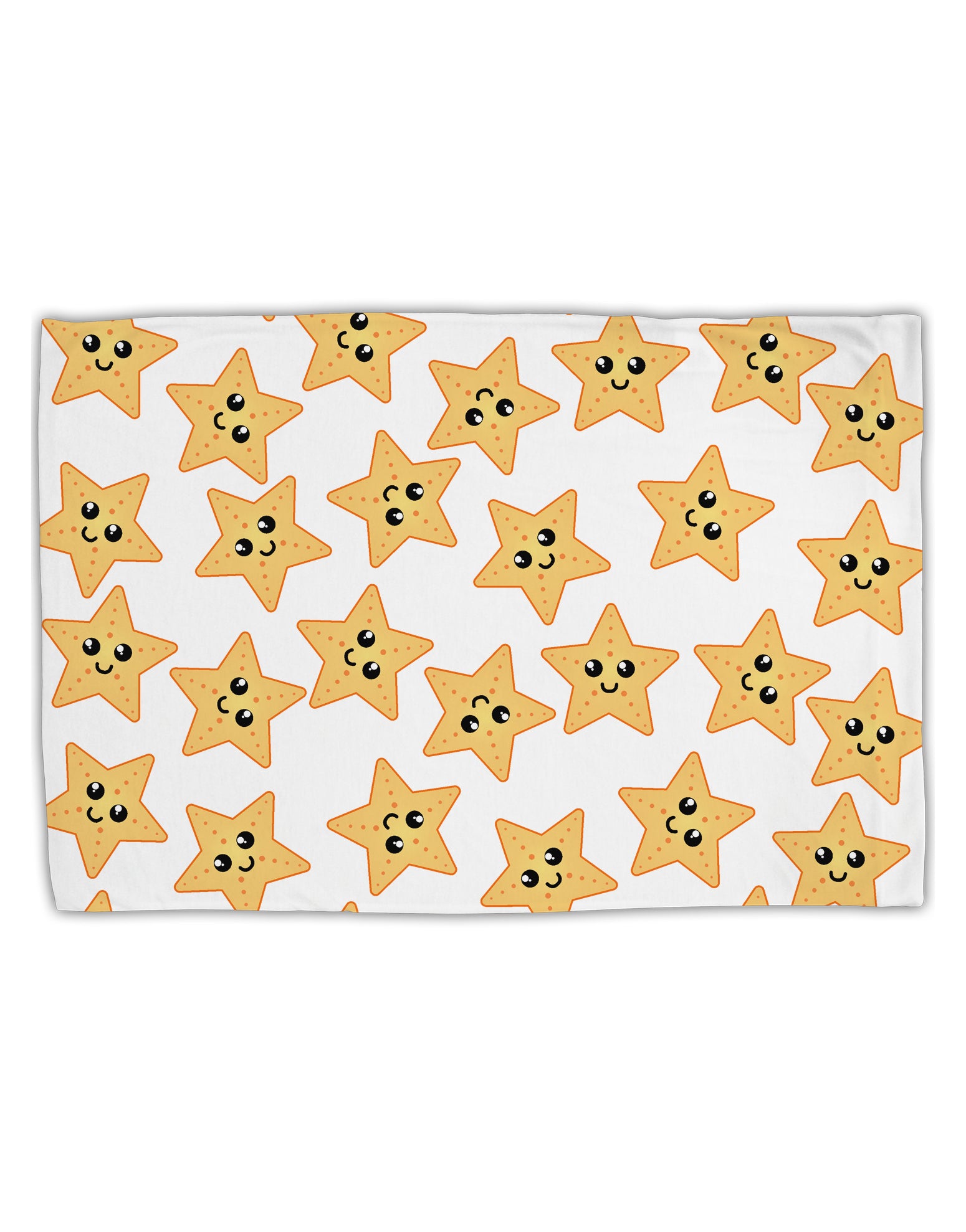 Cute Starfish All Over Standard Size Polyester Pillow Case by TooLoud-Pillow Case-TooLoud-White-Davson Sales