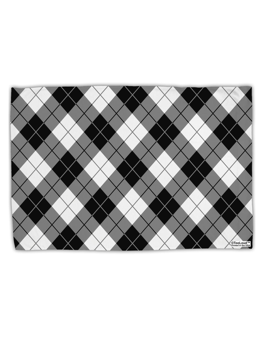 Black and White Argyle AOP Standard Size Polyester Pillow Case All Over Print by TooLoud-Pillow Case-TooLoud-White-Davson Sales