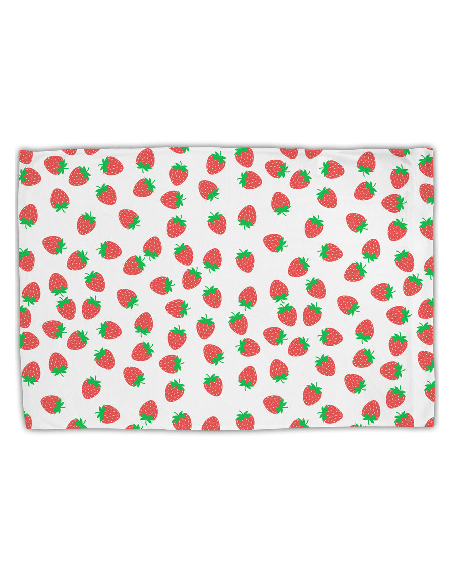 Strawberries Everywhere Standard Size Polyester Pillow Case by TooLoud-Pillow Case-TooLoud-White-Davson Sales