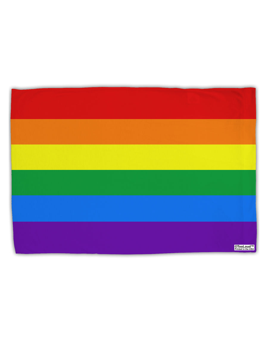 Rainbow Horizontal Gay Pride Flag Standard Size Polyester Pillow Case All Over Print by TooLoud-Pillow Case-TooLoud-White-Davson Sales