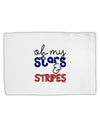 Oh My Stars and Stripes - Patriotic Design Standard Size Polyester Pillow Case-Pillow Case-TooLoud-White-Davson Sales