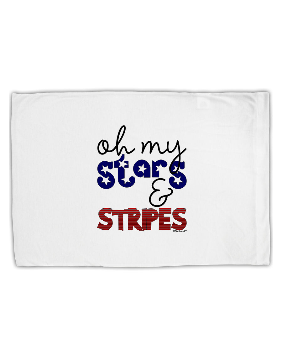 Oh My Stars and Stripes - Patriotic Design Standard Size Polyester Pillow Case-Pillow Case-TooLoud-White-Davson Sales