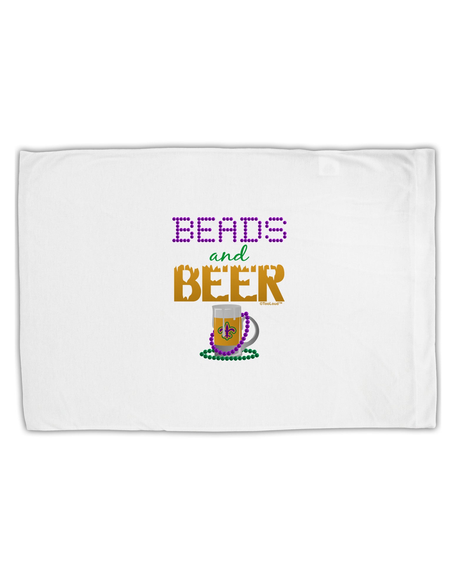 Beads And Beer Standard Size Polyester Pillow Case-Pillow Case-TooLoud-White-Davson Sales