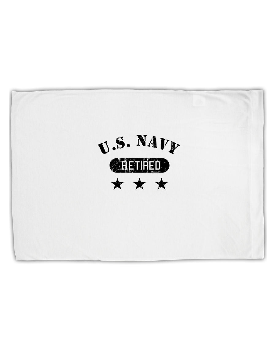 Retired Navy Standard Size Polyester Pillow Case by TooLoud-Pillow Case-TooLoud-White-Davson Sales