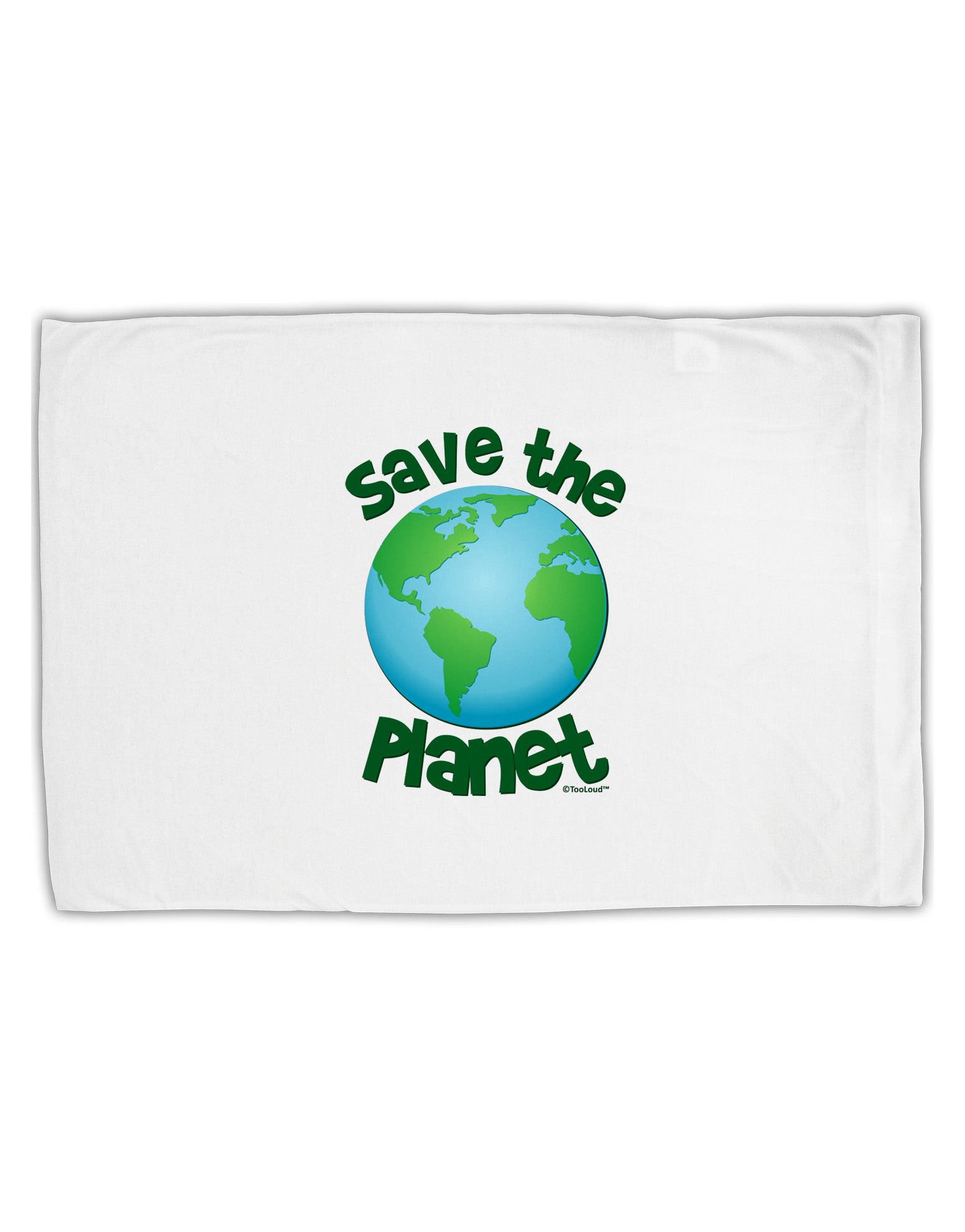 Save the Planet - Earth Standard Size Polyester Pillow Case-Pillow Case-TooLoud-White-Davson Sales