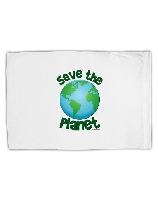Save the Planet - Earth Standard Size Polyester Pillow Case-Pillow Case-TooLoud-White-Davson Sales