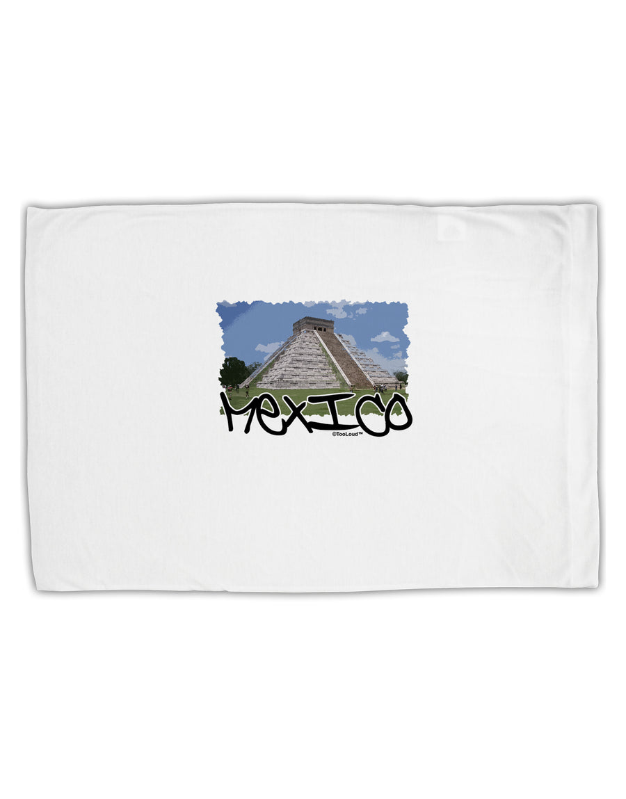 Mexico - Mayan Temple Cut-out Standard Size Polyester Pillow Case by TooLoud-Pillow Case-TooLoud-White-Davson Sales