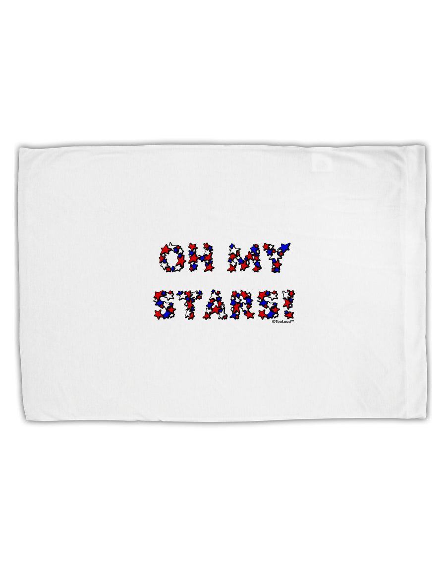 Oh My Stars Patriotic Design Standard Size Polyester Pillow Case by TooLoud-Pillow Case-TooLoud-White-Davson Sales