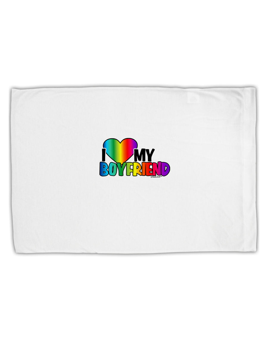 I Heart My Boyfriend - Rainbow Standard Size Polyester Pillow Case-Pillow Case-TooLoud-White-Davson Sales