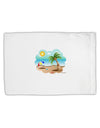 Fun Summer Beach Scene Standard Size Polyester Pillow Case by TooLoud-Pillow Case-TooLoud-White-Davson Sales