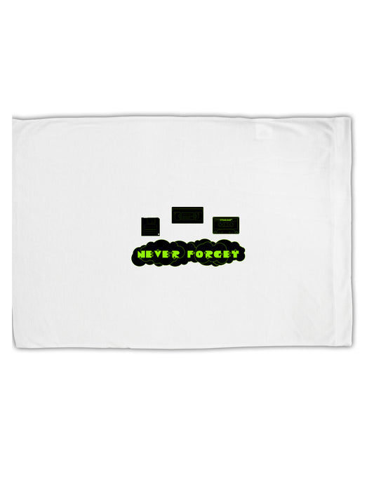 Never Forget Retro 80's Funny Standard Size Polyester Pillow Case by TooLoud-Pillow Case-TooLoud-White-Davson Sales