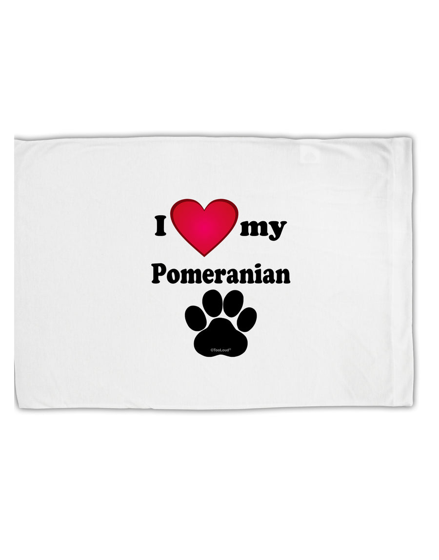 I Heart My Pomeranian Standard Size Polyester Pillow Case by TooLoud-TooLoud-White-Davson Sales