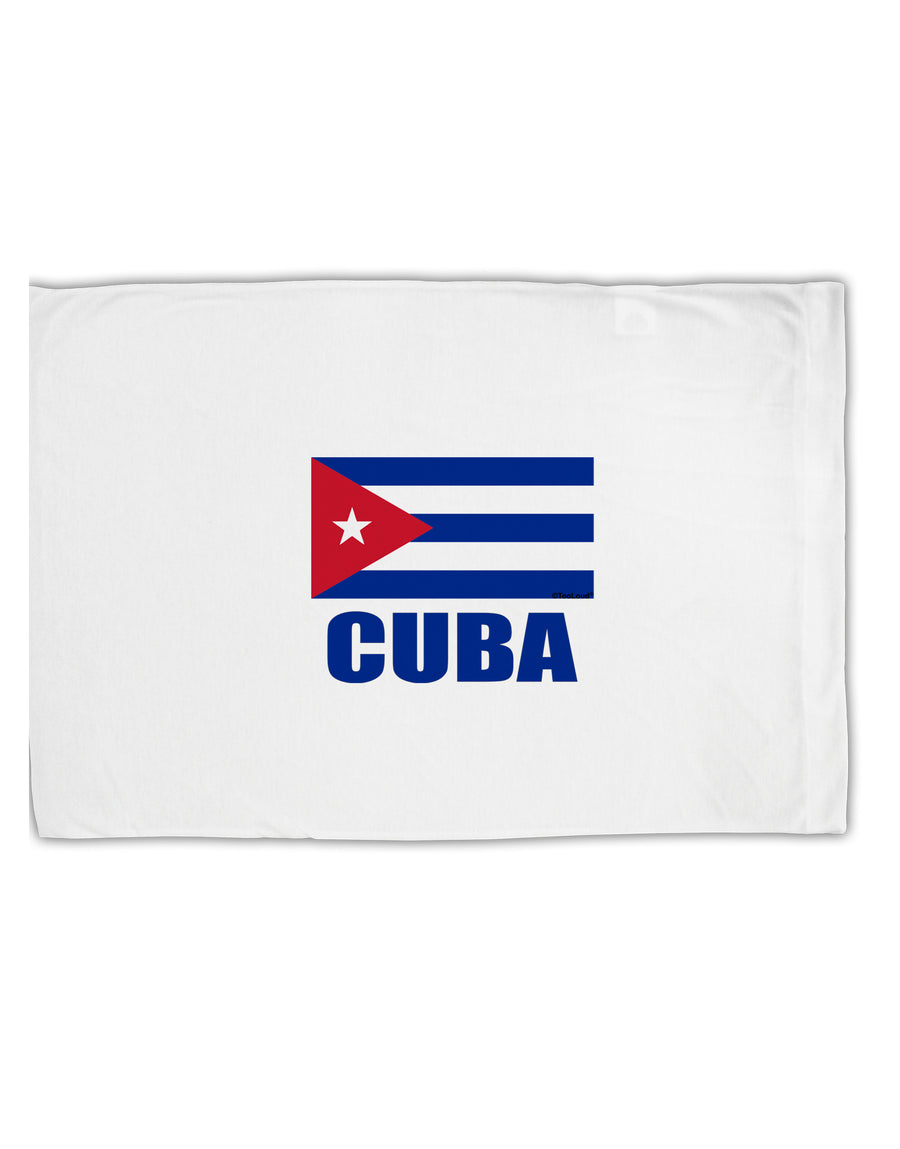 Cuba Flag Cuban Pride Standard Size Polyester Pillow Case by TooLoud-Pillow Case-TooLoud-White-Davson Sales