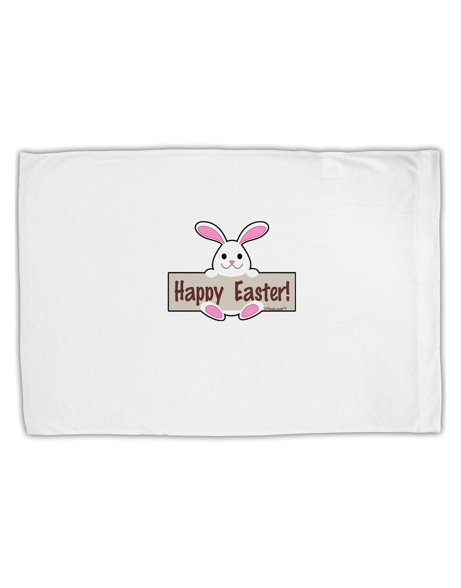 Cute Bunny - Happy Easter Standard Size Polyester Pillow Case by TooLoud-Pillow Case-TooLoud-White-Davson Sales