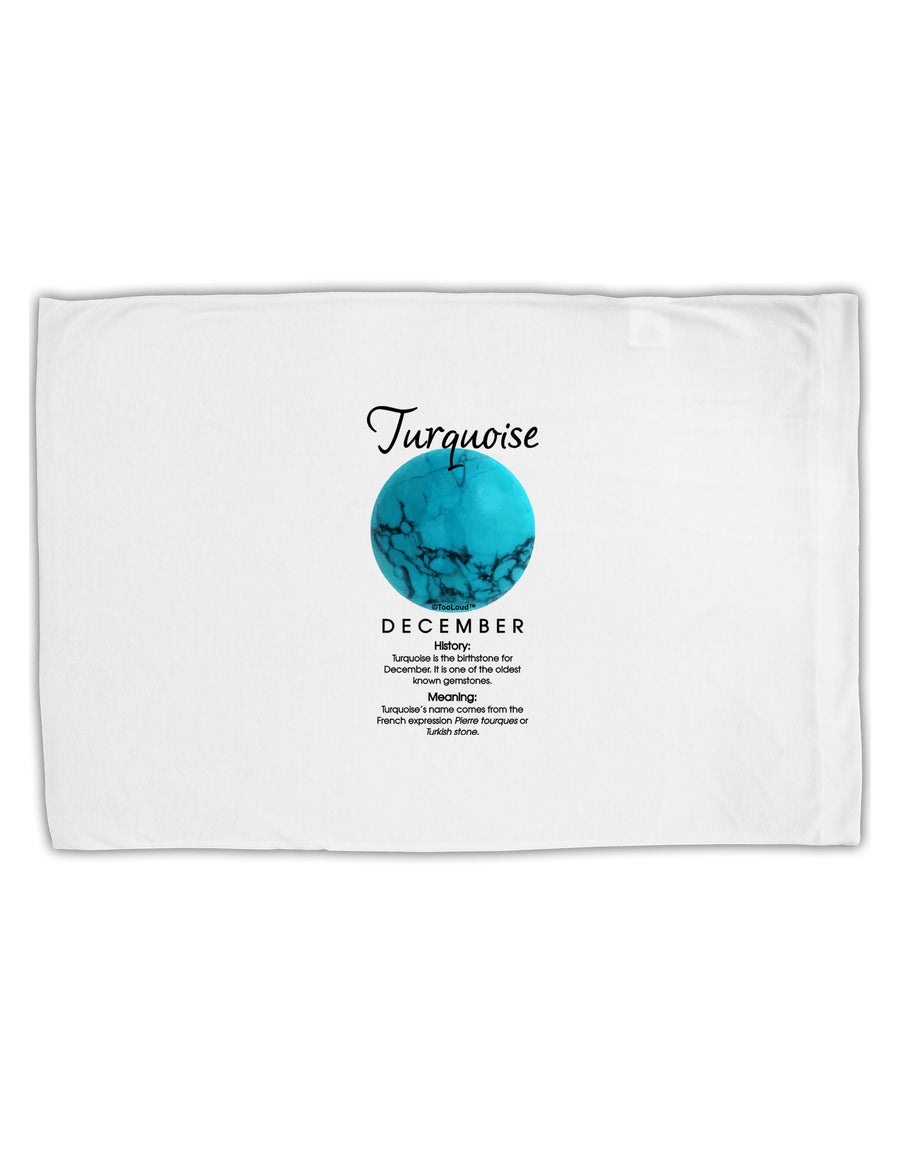 Birthstone Turquoise Standard Size Polyester Pillow Case by TooLoud-Pillow Case-TooLoud-White-Davson Sales