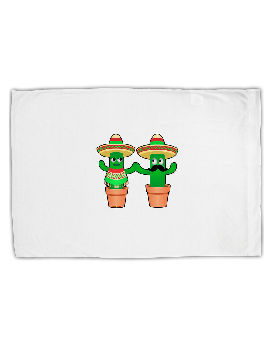 Fiesta Cactus Couple Standard Size Polyester Pillow Case by TooLoud-Pillow Case-TooLoud-White-Davson Sales