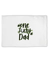 TooLoud One Lucky Dad Shamrock Standard Size Polyester Pillow Case-Pillow Case-TooLoud-Davson Sales