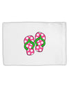 Cute Polka Dot Flip Flops - Pink and Green Standard Size Polyester Pillow Case-Pillow Case-TooLoud-White-Davson Sales