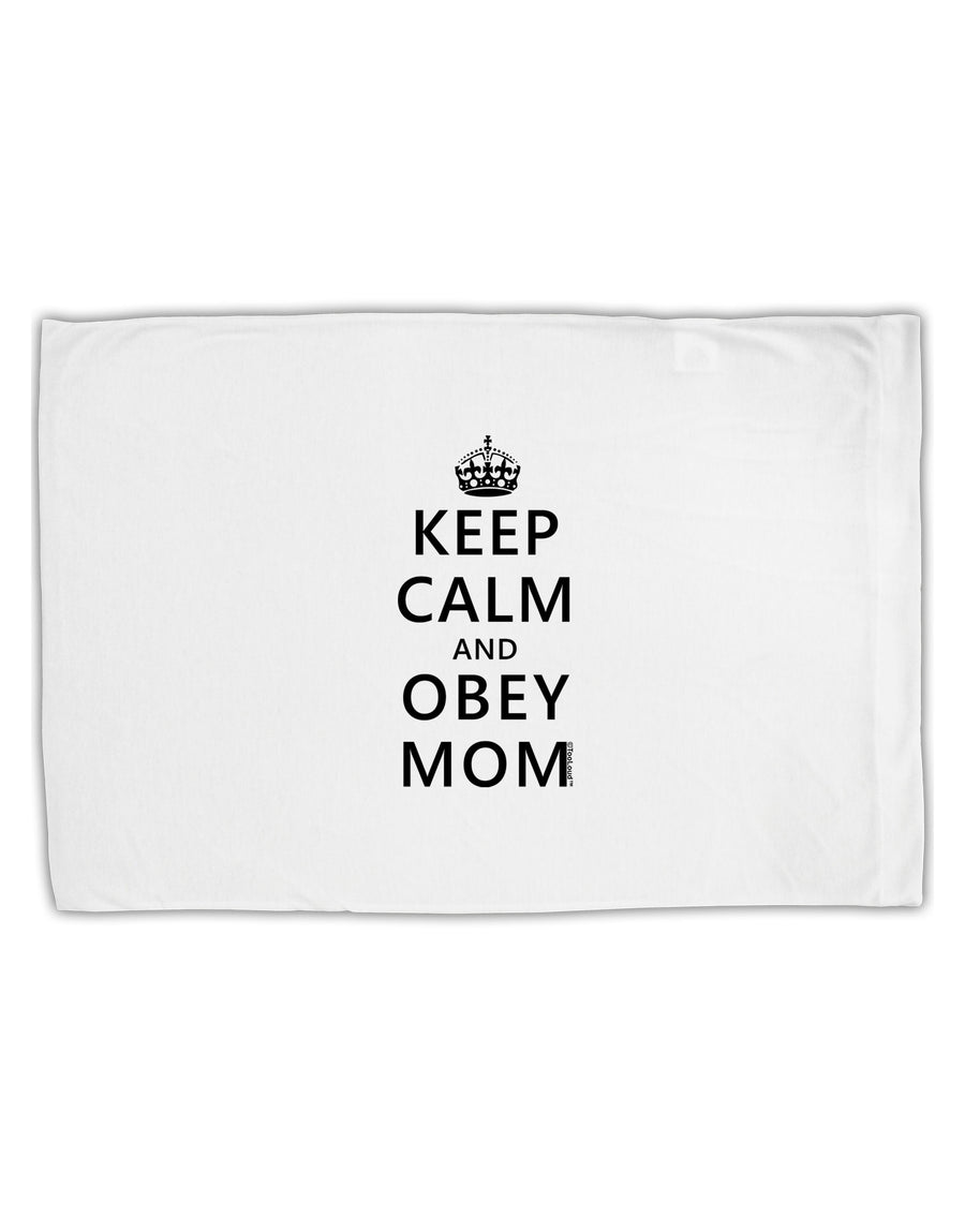 Keep Calm and Obey Mom Standard Size Polyester Pillow Case-Pillow Case-TooLoud-White-Davson Sales