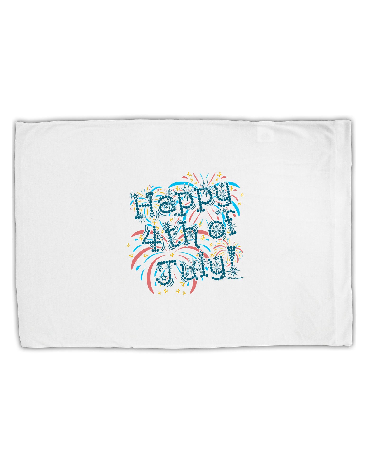 Happy 4th of July - Fireworks Design Standard Size Polyester Pillow Case-Pillow Case-TooLoud-White-Davson Sales
