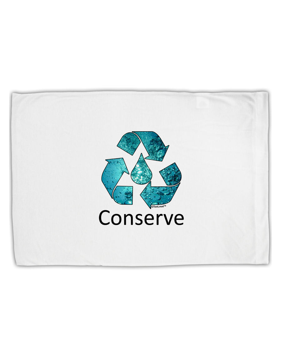 Water Conservation Text Standard Size Polyester Pillow Case by TooLoud-Pillow Case-TooLoud-White-Davson Sales